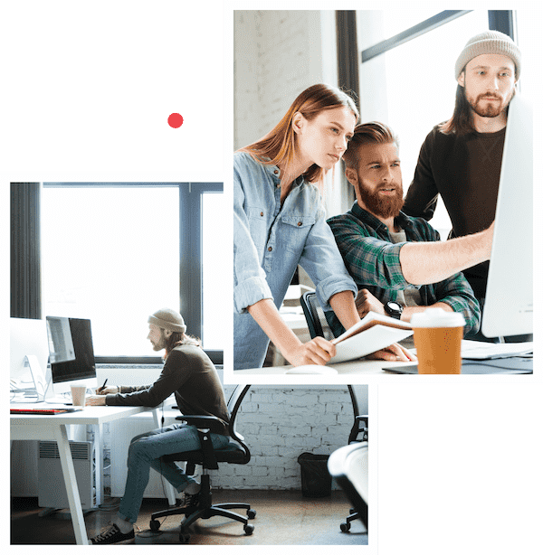 Développeurs devant ordinateur