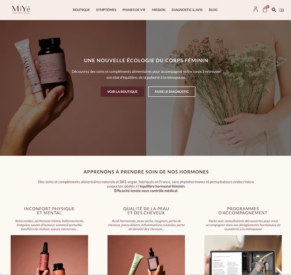 Page accueil Miye